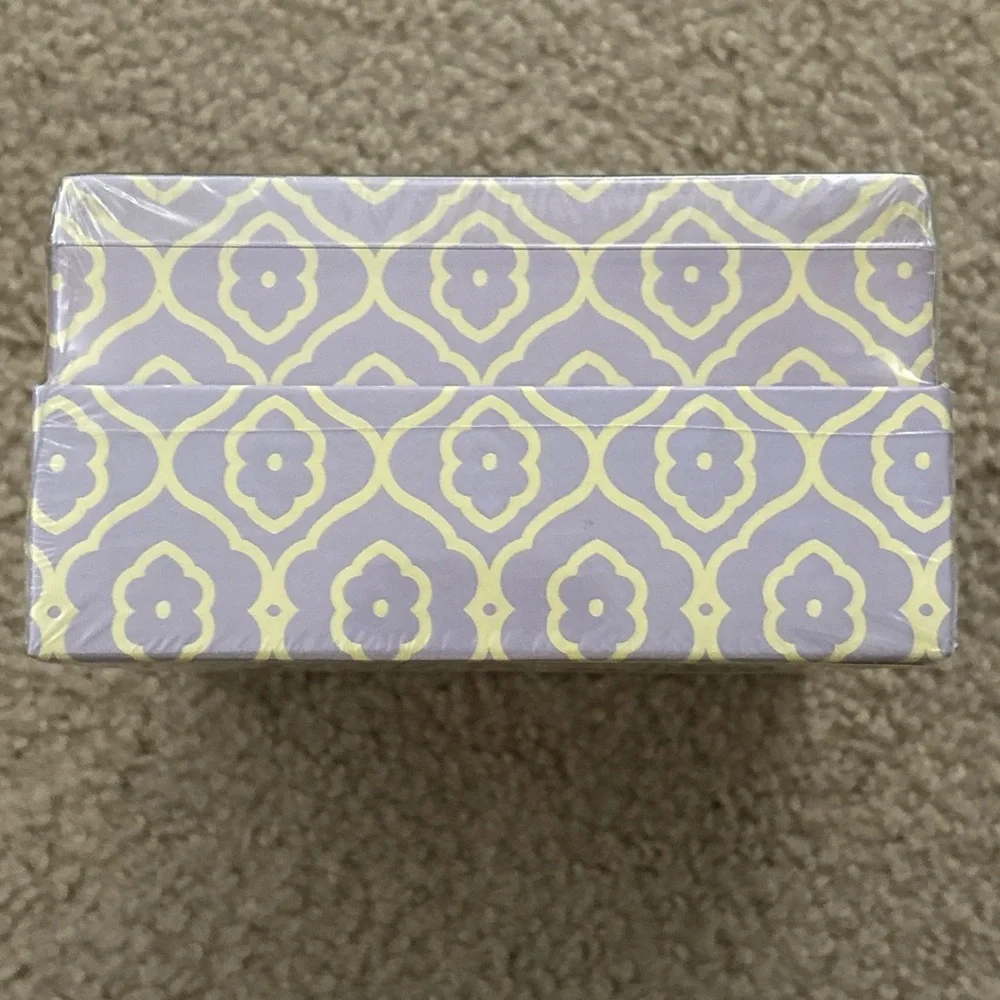 New DCWV 6 Pack Small Nesting Gift Boxes w/ Lids 5”x5”x3” Square Purple